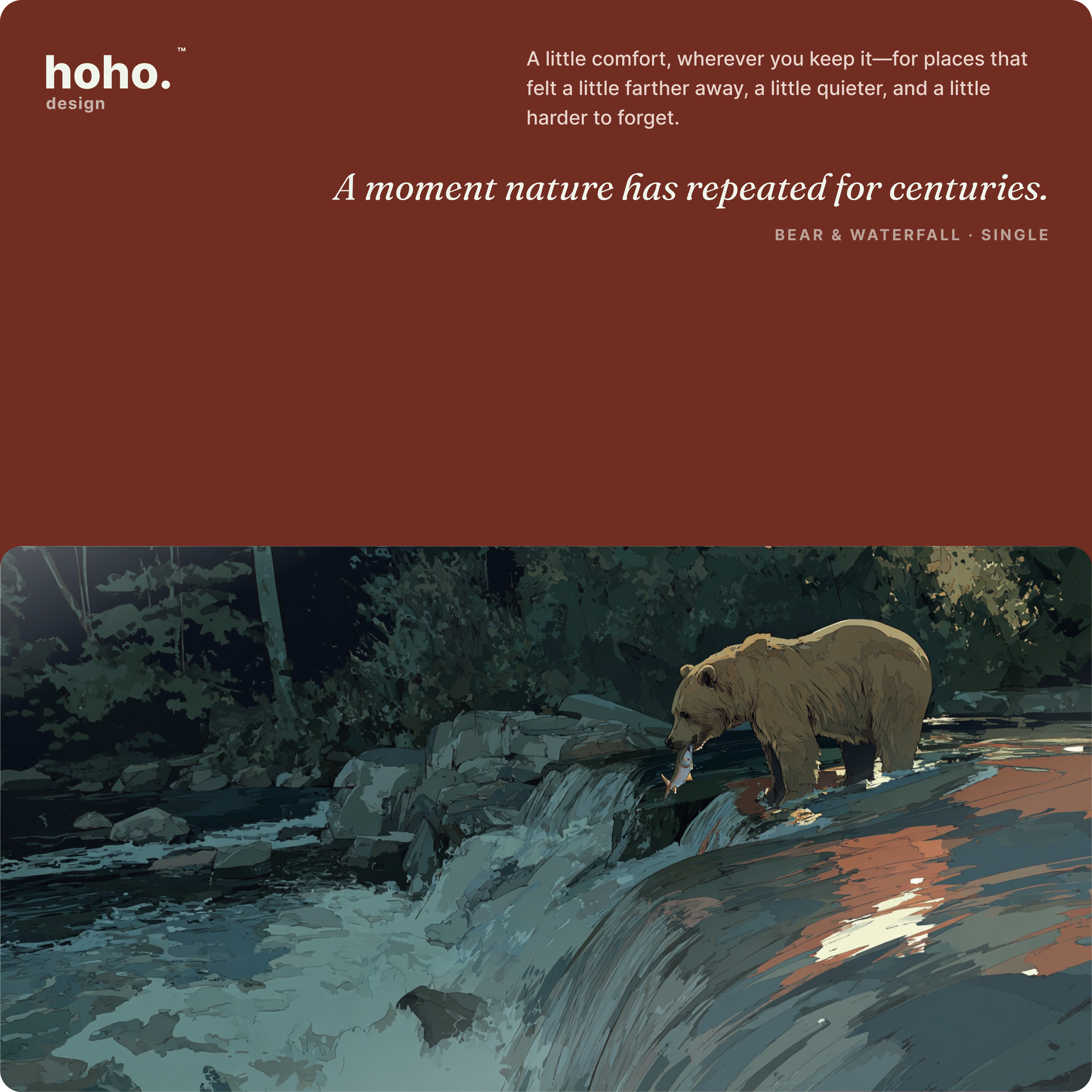 Bear & Waterfall
